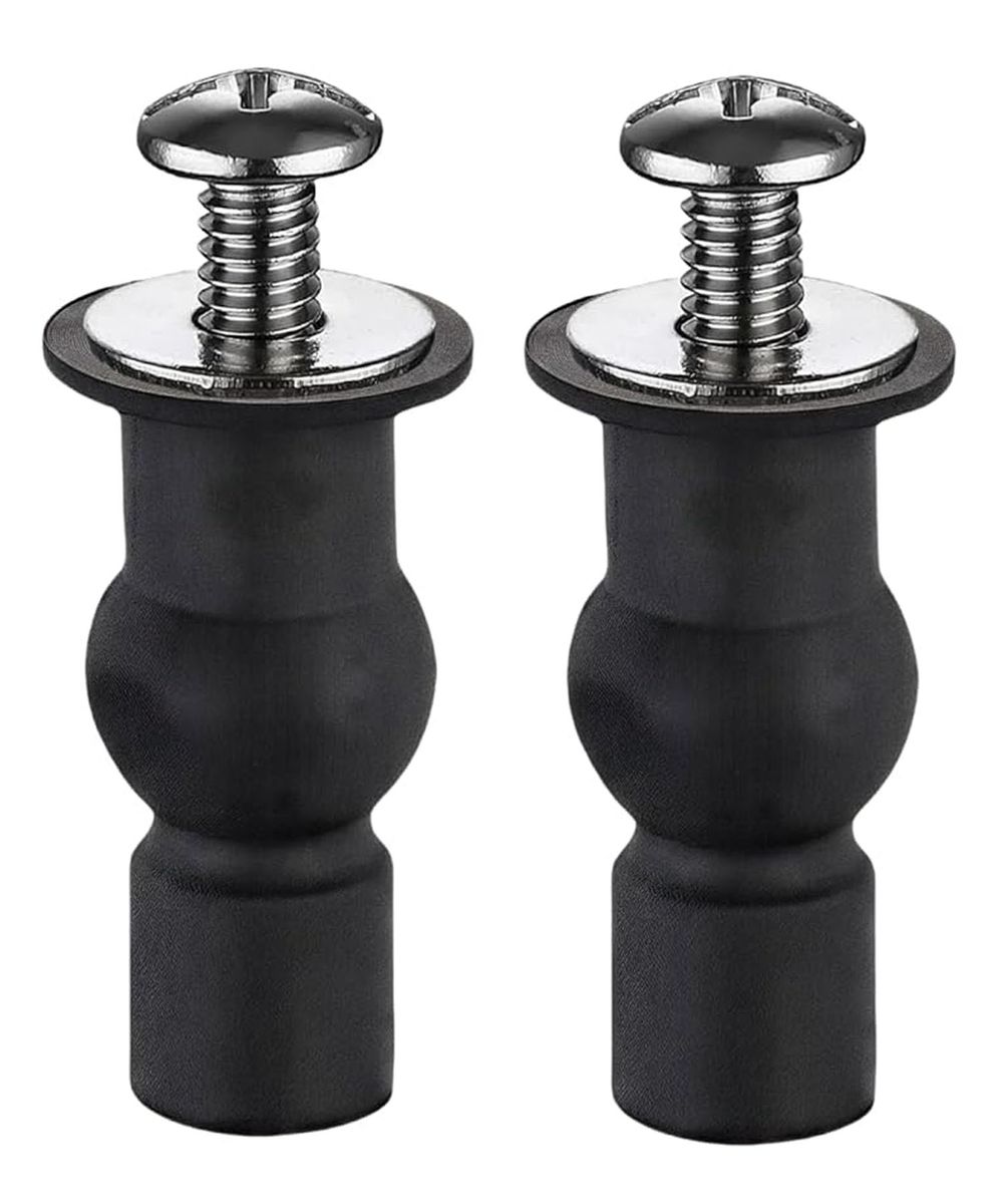 Stainless Steel Toilet Seat Replacement Kit with Bolts and Plastic Nuts