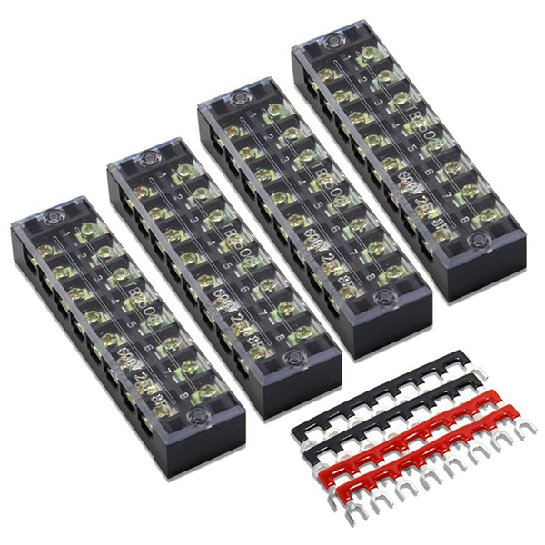 4 Pc 8P Terminal Block 4 Pc 8P Shorting Bar Tb1505 Copper Terminal