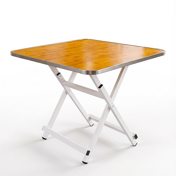 MIkaco Kitchen Table Outdoor Foldable Square Camping Table-Height 72cm