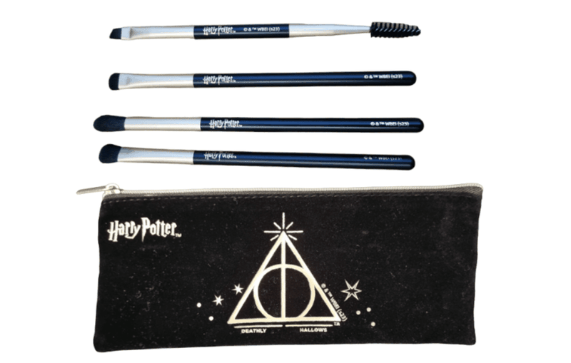 Professional 5 Piece Harry Potter Makeup Brush Set - Black and Gold