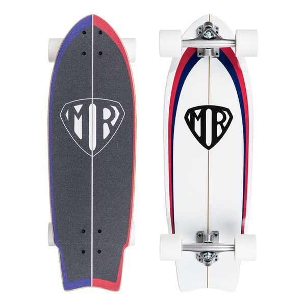 Quiksliver Mr Retro Cruiserboard - White - 28 X 9