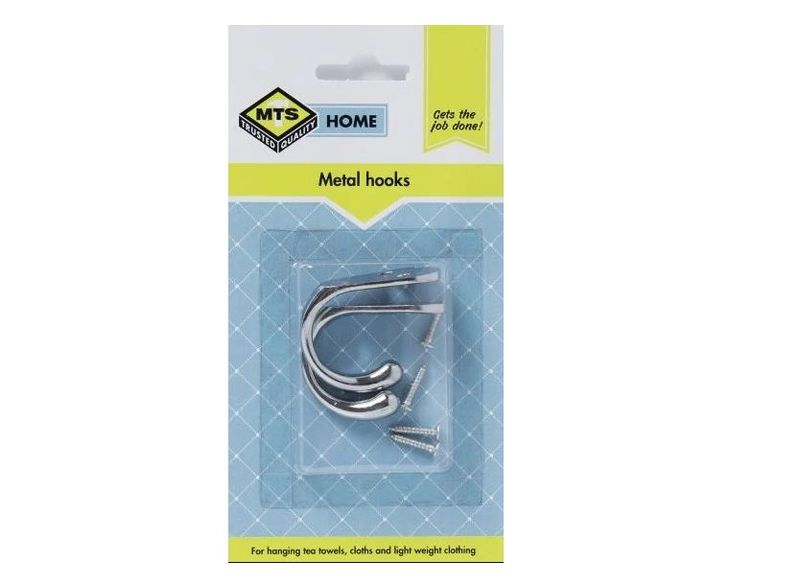 MTS Home Metal Hooks 2 Pieces