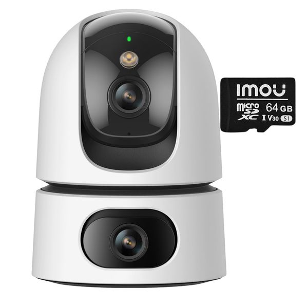 IMOU Ranger Dual 6MP PT AI Smart Colour Night WiFi Security Camera 64GB SD