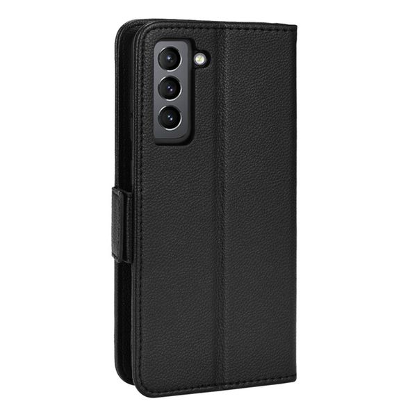 Side Buckle Lychee Patterned Leather Cover Compatible With Oppo Reno12 FS 5G