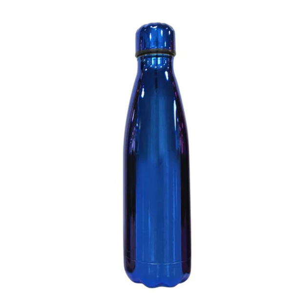 Double Wall Hot And Cold 500ML Stainless Steel Water Bottle Marble White