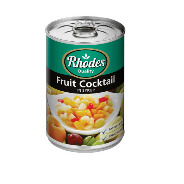 Rhodes Fruit Cocktail in Syrup Value Packet12 tins x 410g