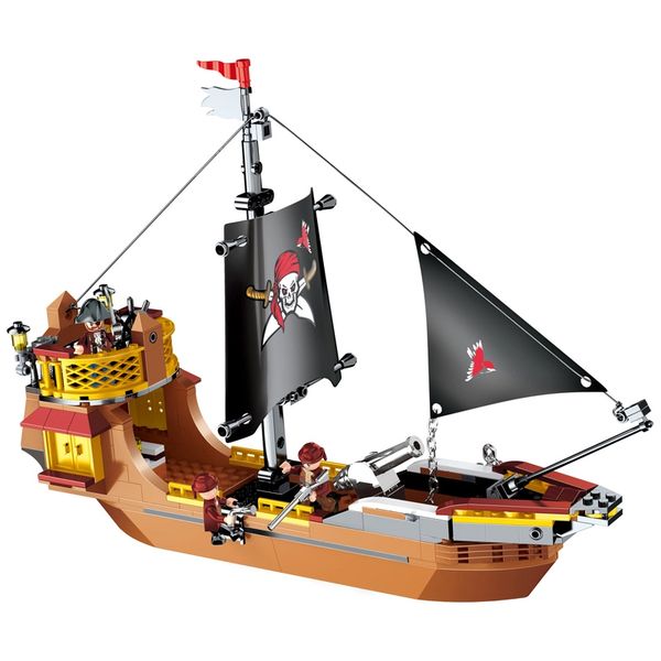 308 Pieces Pirate Ship DIY Building , STEM Educational Toy (B4911)