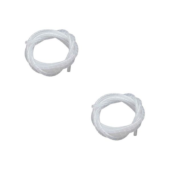 2 Set Of 6mm x 5m Transparent Spiral Cable Organizer SD-30152