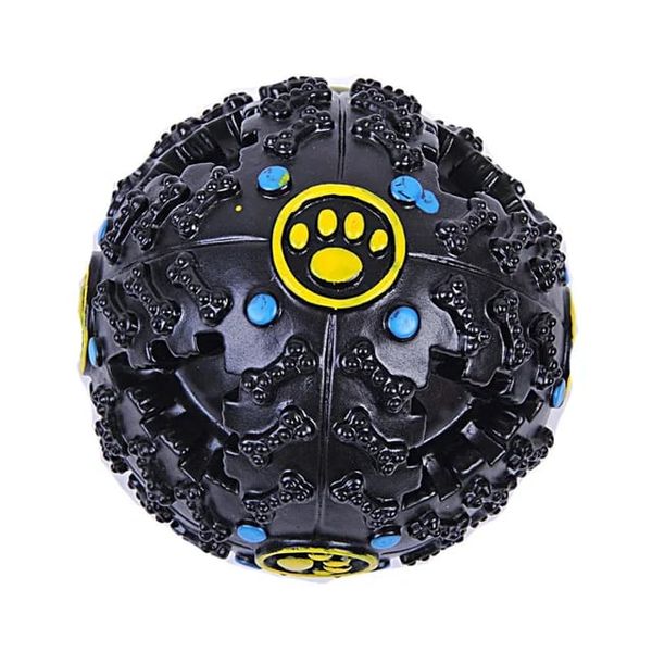 Pet Shrieking Sound Leakage Ball Teeth Bite Treat Dispensing Chew Toy