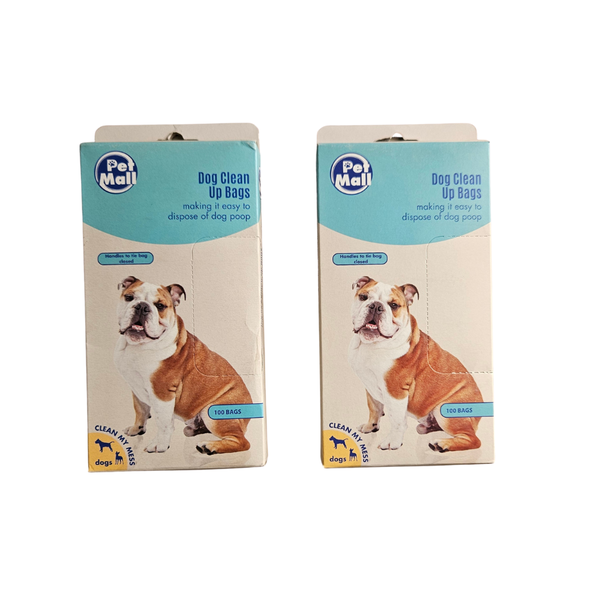 Dog Clean Up Bags - Bulk Pack of 100(Pack of 2)