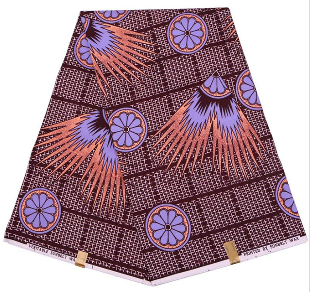 Zimkitha brown ankara wax fabric