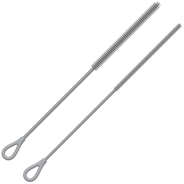2 Pack Silicone Straw Cleaner Brush Set Extra Long Reusable Cleaning Straw