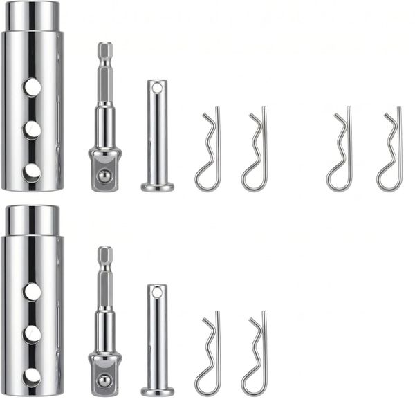 Trailer Jack Drill Adapter 2 Piece Stainless Steel