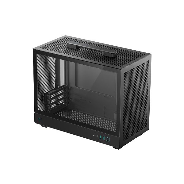 DeepCool CH160BK Plus Micro-ATX Case W/ Mesh+TG+Handle - Black Colour