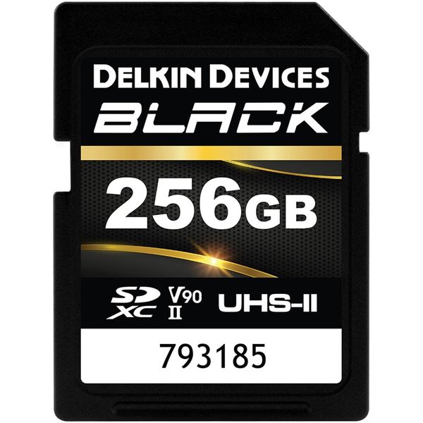 Delkin Devices Black 256GB UHS-II SDXC Memory Card (300MB/s)