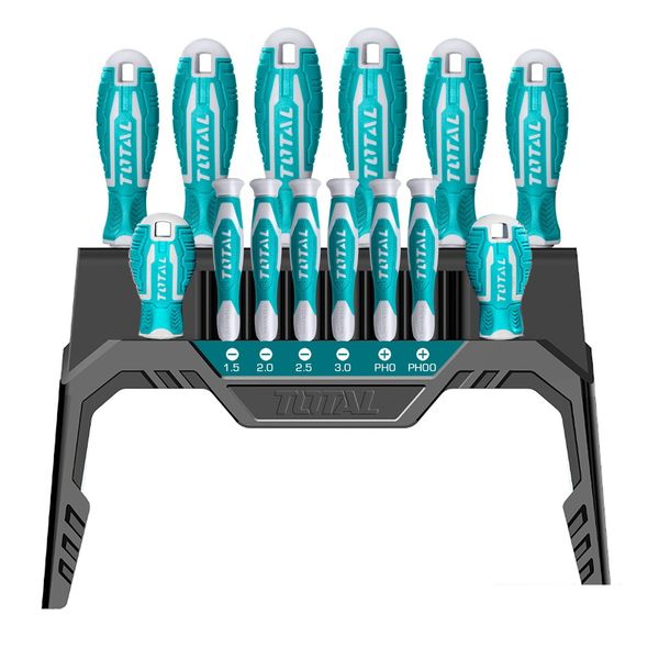 Total Tools 14 Piece Screwdriver And Precision Screwdriver Set