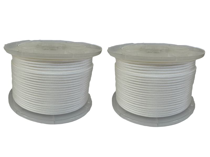 Paracord 550 Type III - 100% Nylon - White
