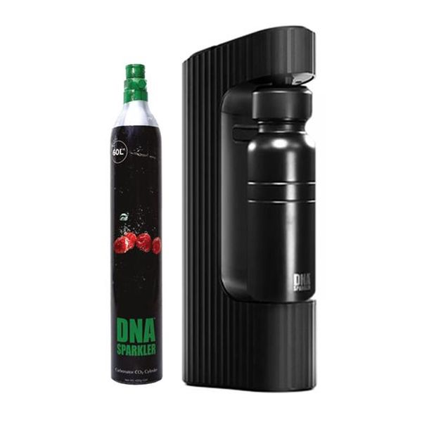 DNA Sparkler with Stainless Steel Bottle and Cylinder - Midnight Black