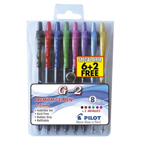 Pilot G-2 07 Gel Ink Ballpoint Pen - Blue Black