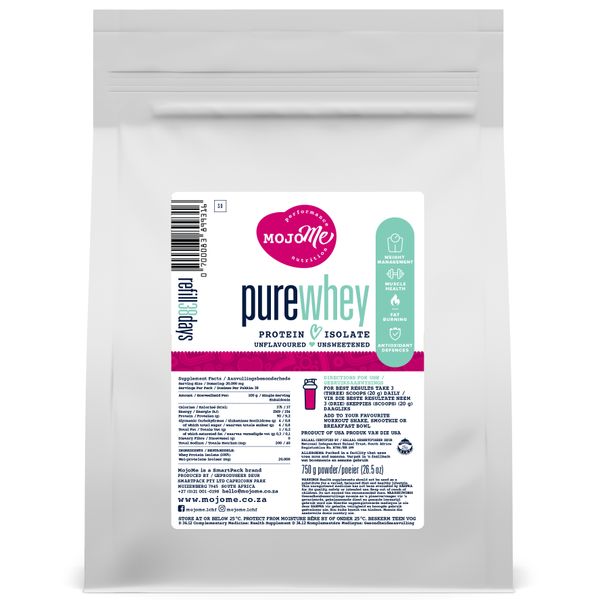 MojoMe - 100% Pure Whey Protein Isolate - 750g