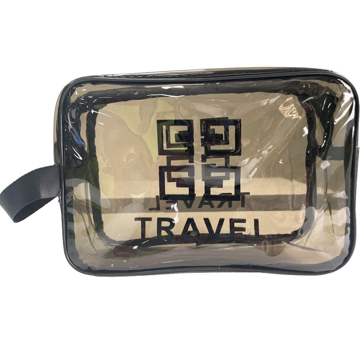 Clear Toiletry Bag, Hanging Cosmetic Bag, Makeup Bag, Travel - 1 Layers