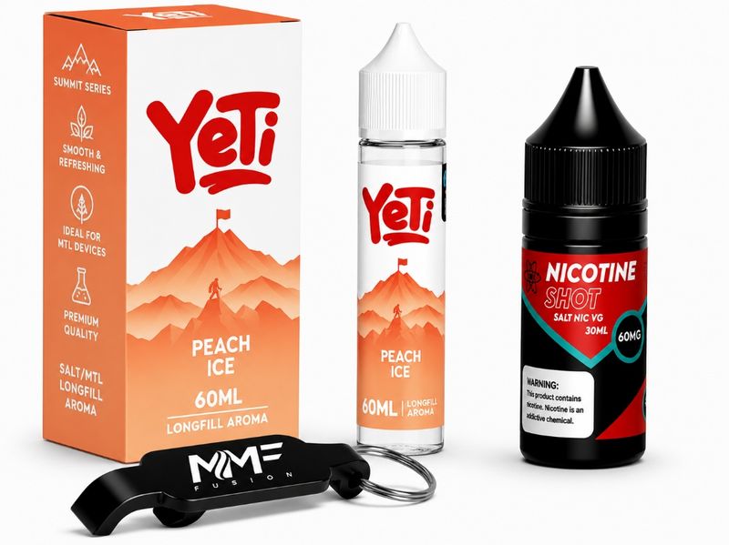Yeti Series MMF E-Liquid 60ml Juice 30mg - Peach Ice