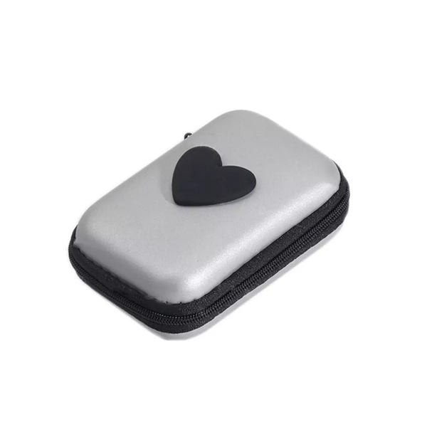Charger &amp; Mobile Accessory Storage Case - Silver