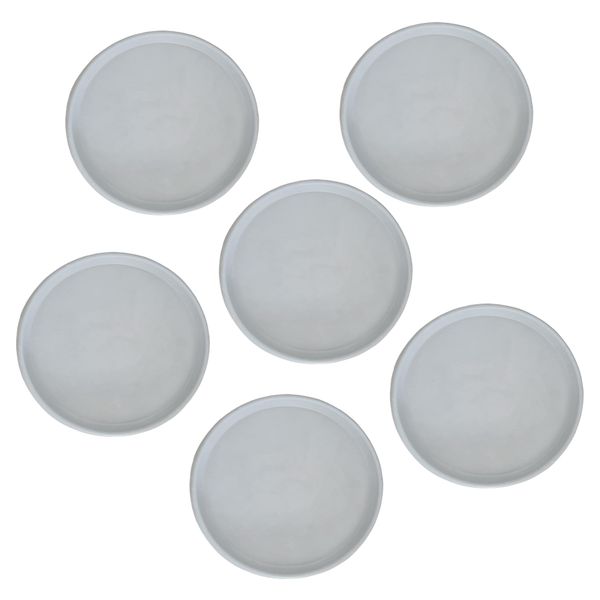 Kitchen Round &amp; Smooth Porcelain Dinner Salad Plates Set of 6 - 20cm