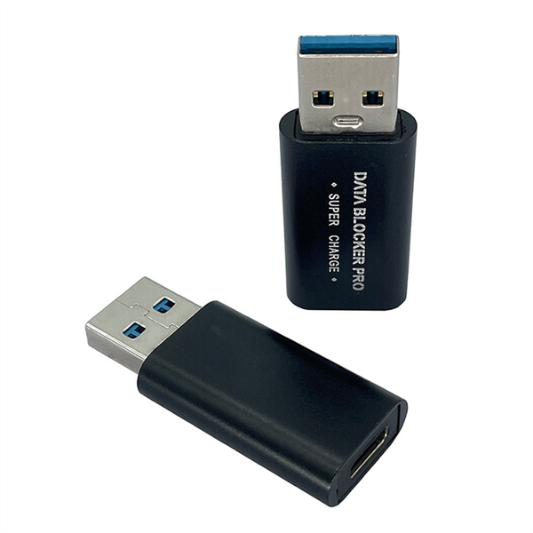 2Pcs USB Data Blocker USB-C to USB-A Data Blocker