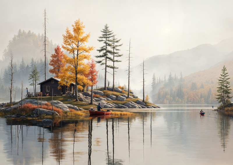 Canvas cm Home Decor Wall Art- Autum Serenity