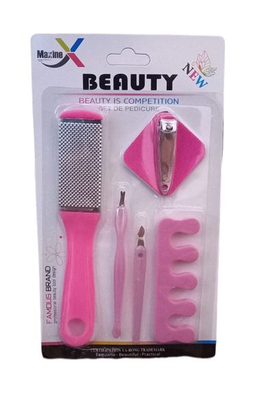 Pedicure Set - Pink - 6 Pieces