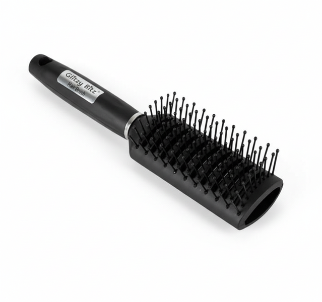 Vented Wide Hair Brush 22cm - Ideal for Detangling and Smoothing - 2 Pack