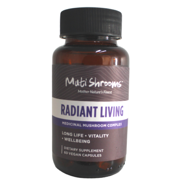 Muti Shrooms - Radiant Living Complex - Mushroom Immune Support - 60 Caps