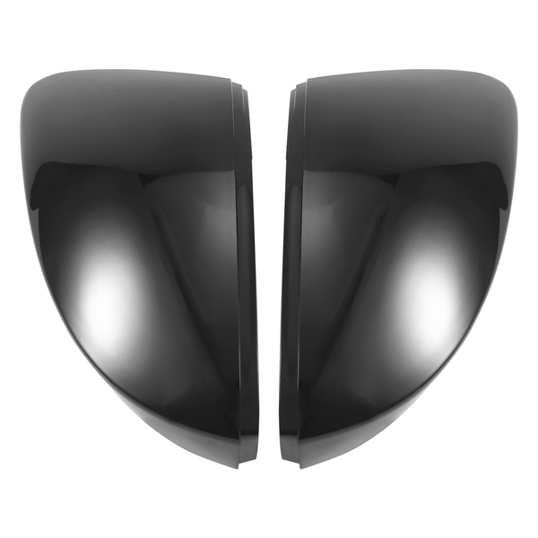 Glossy Black Car Rearview Mirror Covers Side Wing Caps