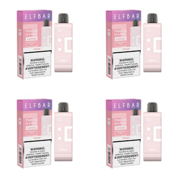 Elf Bar 9000 Puffs Disposable Pod - Peach (Pack of 6)