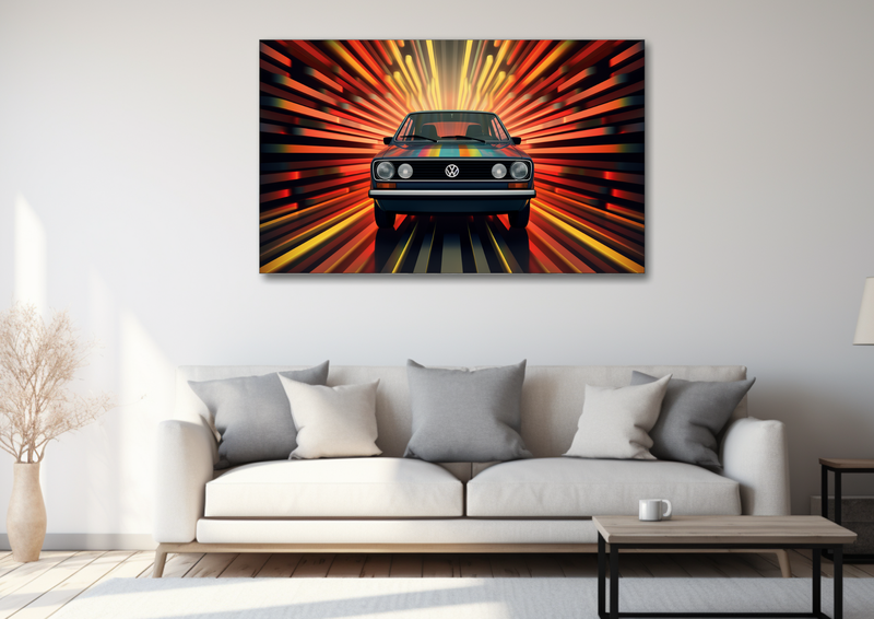 Canvas Wall Art - Retro VW Symmetry - MT0131