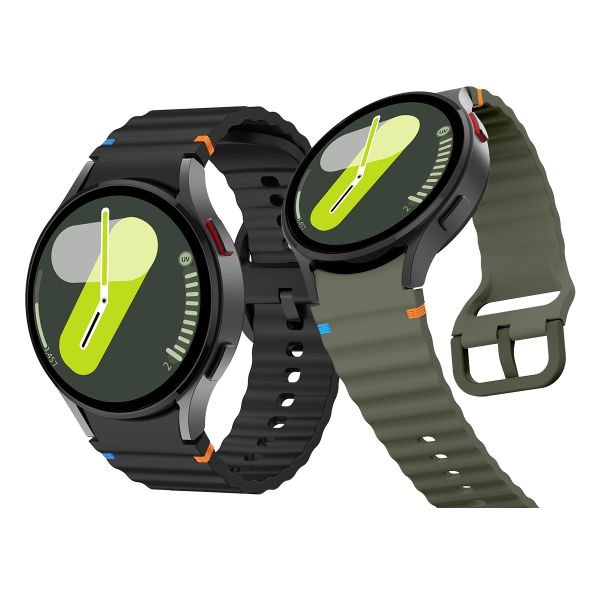 2 PACK Silicone Strap Compatible With Samsung Galaxy Watch 4/5/6/7/7FE