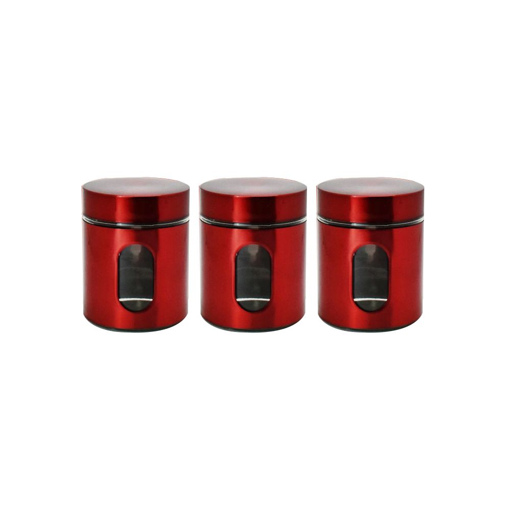 Dream World Canister Set With Viewing Window Red 3 Piece Shop   S Zoom.file