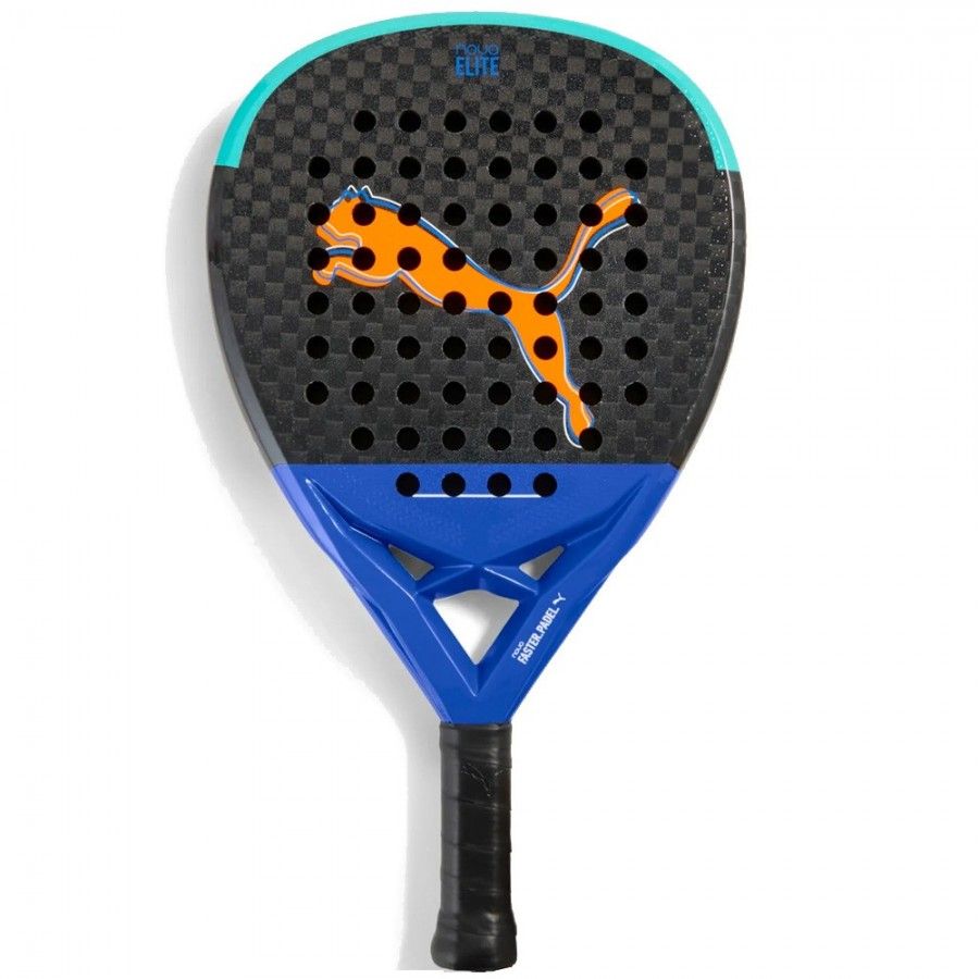 Puma Nova Padel Elite Hybrid Padel Racket - Black/Vivid Blue