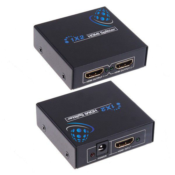 Full HD HDMI 1 In - 2 Out Splitter Box