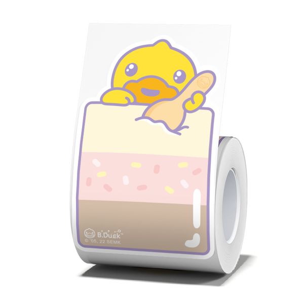 Niimbot - B21 / B3S - 50x84mm - 90 Thermal Labels - Ice Cream Duck Design