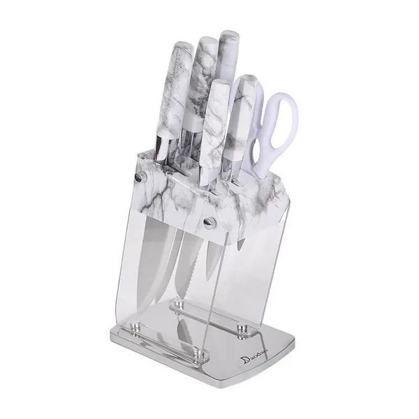 High Quality 7 Piece Knife Set For Home &amp; Kitchen-White