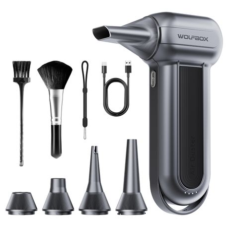 Wolfbox Portable Turbo Compressed Air Jetfan Handheld Cleaner & Hairdryer Image