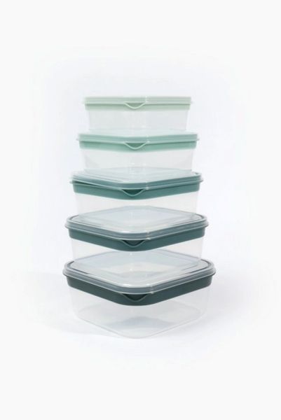 5 Piece Square Food Storage Set