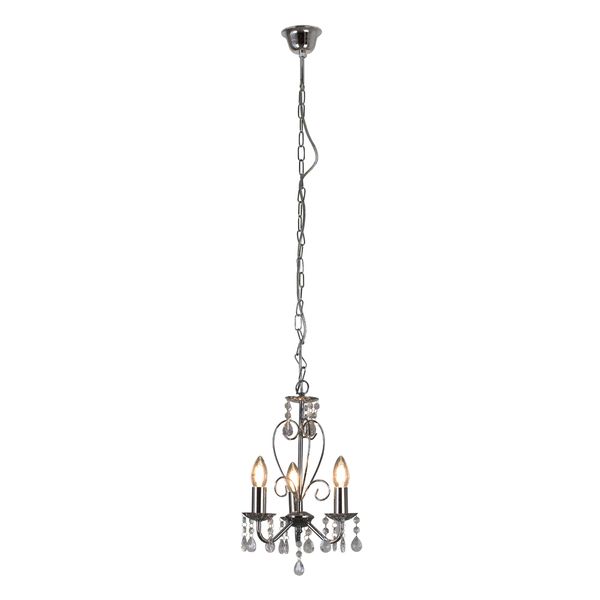 Cleo - 3 Lights - Chandelier - 255mm - Chrome