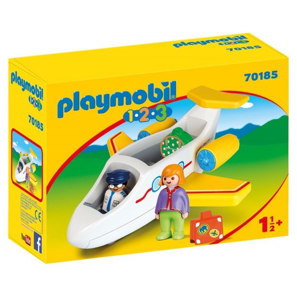 Playmobil 1.2.3 Plane with Passenger 70185 - 1,5+ Years