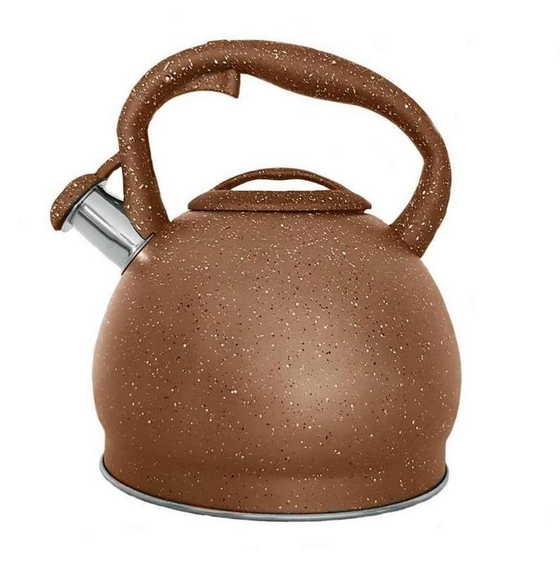 3Ltr Brown Marble Finish NonElectric (Induction) Kettle with Whistle