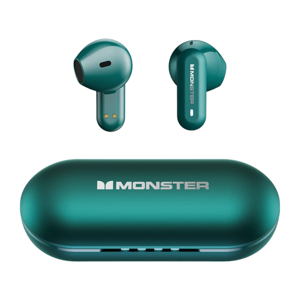 MONSTER - XKT25 - HIFI Sound Noise Cancelling Wireless Earbuds - Green