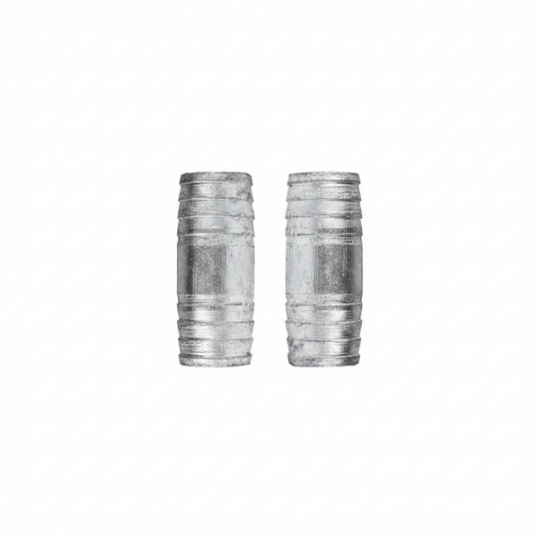 Galvanized Steel Coupling 150mm for Plumbing Connections - 2 Pack