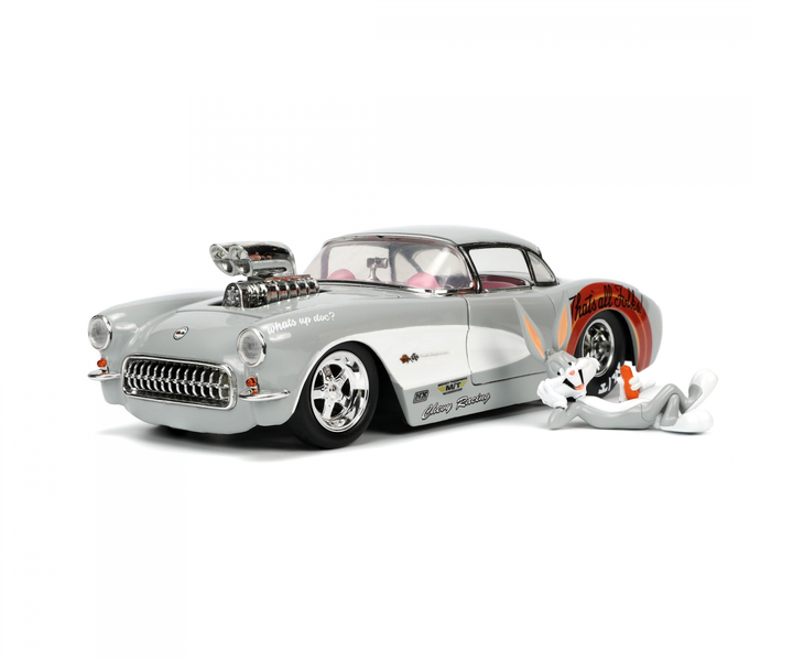Jada 1957 Chevrolet Corvette 1:24 with Bugs Bunny Figure